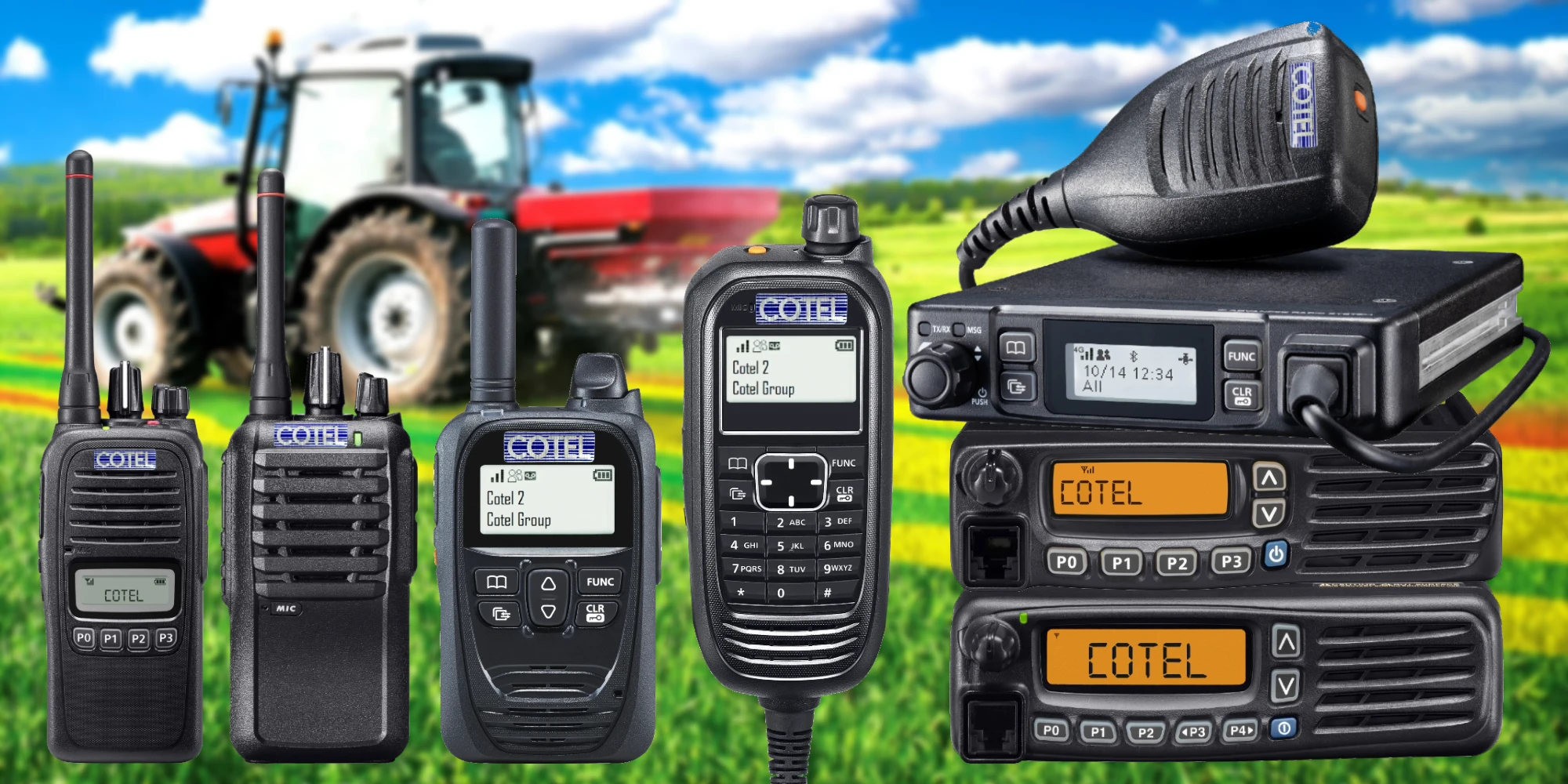 A range of different wireless radios that you can rent or hire for business from Cotel.